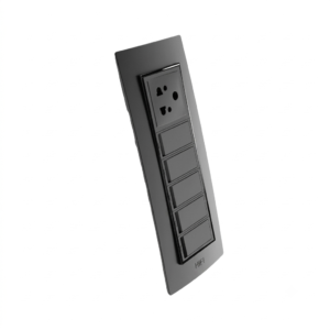 Hifi Switch Jet Black, Number of Module: 1M, Number of Modules: 1 Module